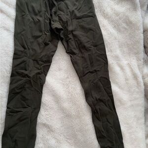women’s lululemon align leggings olive green